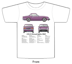 Triumph Spitfire MkIV (hard top) 1970-74 T-shirt Front